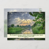 Benutzerdefinierter Text mit einer schönen Szene Postkarte (Vorne/Hinten)