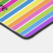 Benutzerdefinierter Text mit lebendigen farbigen S Schreibtischunterlage (Ecke)