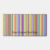 Benutzerdefinierter Text mit lebendigen farbigen S Schreibtischunterlage (Vorderseite)