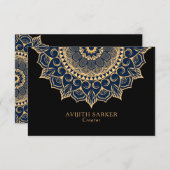 Benutzerdefinierter Text mit Luxus mandala Wohnung Dankeskarte (Vorne/Hinten)