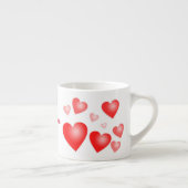 Benutzerdefinierter Text mit personalisierten rote Espressotasse (Rechts)