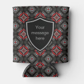 Benutzerdefinierter Text mit roter und schwarzer G Dosenkühler (Vorderseite)