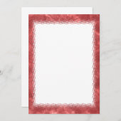 Benutzerdefinierter Text mit roter Wasserfarbe Einladung (Vorne/Hinten)