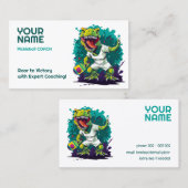 Benutzerdefinierter Text mit t-rex Pickleball Visitenkarte (Vorne/Hinten)