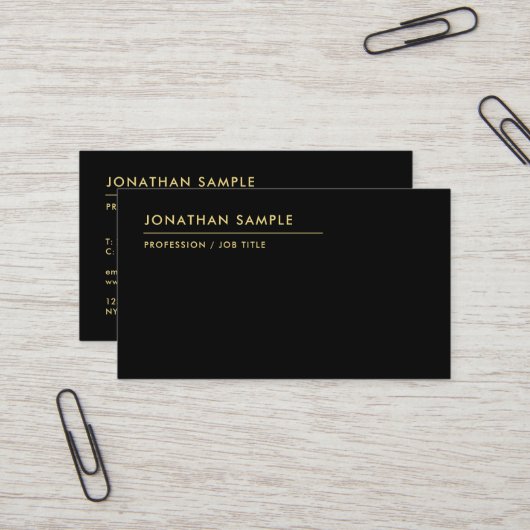 Benutzerdefinierter Text Moderner QR-Code Elegante Visitenkarte (Vorderseite/Rückseite Beispiel)