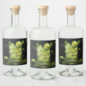 Benutzerdefinierter Text Mojito Cocktail Alkoholflaschenetikett (Flaschen)