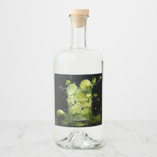 Benutzerdefinierter Text Mojito Cocktail Alkoholflaschenetikett