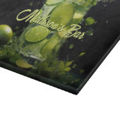 Benutzerdefinierter Text Mojito Cocktail Schneidebrett (Ecke)