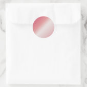 Benutzerdefinierter Text Monogramm Name Logo Roség Runder Aufkleber (Tasche)