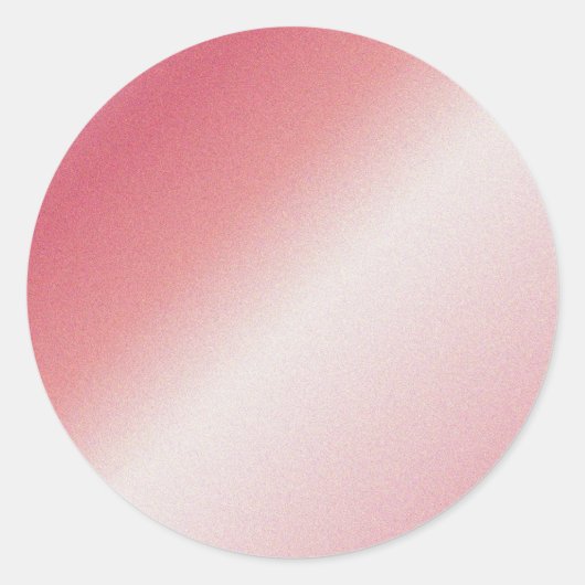 Benutzerdefinierter Text Monogramm Name Logo Roség Runder Aufkleber (Vorderseite)