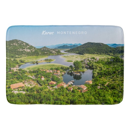 Benutzerdefinierter Text Montenegro Badematte (Vorderseite)