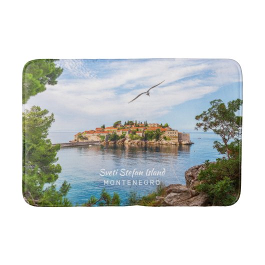 Benutzerdefinierter Text Montenegro Badematte (Vorderseite)