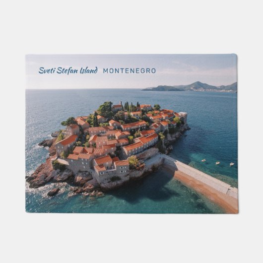 Benutzerdefinierter Text Montenegro Fußmatte (Vorderseite)