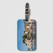 Benutzerdefinierter Text Montenegro Gepäckanhänger (Vorderseite Vertikal)