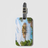 Benutzerdefinierter Text Montenegro Gepäckanhänger (Vorderseite Vertikal)