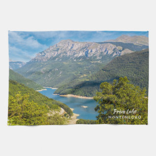 Benutzerdefinierter Text Montenegro Geschirrtuch