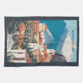 Benutzerdefinierter Text Montenegro Geschirrtuch (Horizontal)