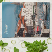 Benutzerdefinierter Text Montenegro Geschirrtuch (Gefaltet)