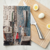 Benutzerdefinierter Text Montenegro Geschirrtuch (Viertel Falte)