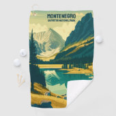 Benutzerdefinierter Text Montenegro Golfhandtuch (Insitu)
