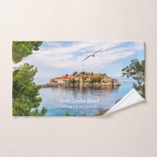 Benutzerdefinierter Text Montenegro Handtuch (Handtuch)