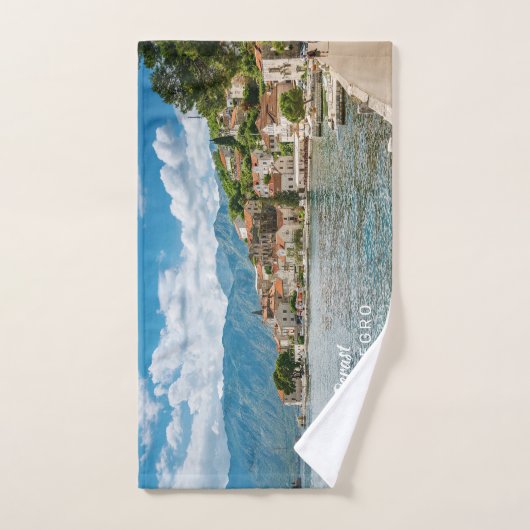 Benutzerdefinierter Text Montenegro Handtuch (Handtuch)