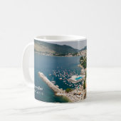 Benutzerdefinierter Text Montenegro Kaffeetasse (Vorderseite Links)