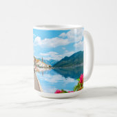 Benutzerdefinierter Text Montenegro Kaffeetasse (VorderseiteRechts)