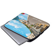 Benutzerdefinierter Text Montenegro Laptopschutzhülle (Vorne Knopf)