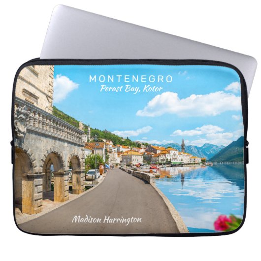 Benutzerdefinierter Text Montenegro Laptopschutzhülle (Vorderseite)
