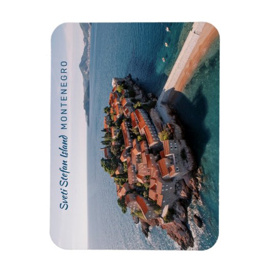 Benutzerdefinierter Text Montenegro Magnet (Vertikal)