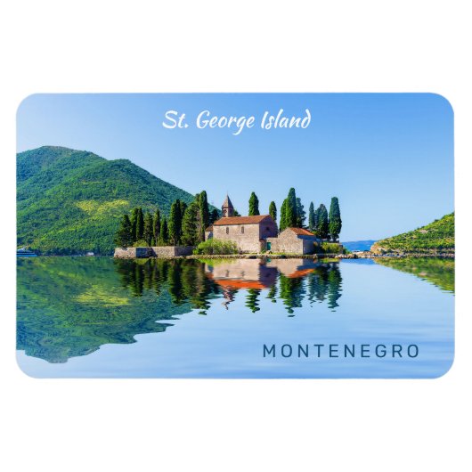 Benutzerdefinierter Text Montenegro Magnet (Horizontal)