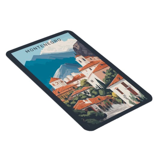 Benutzerdefinierter Text Montenegro Magnet (Rechte Seite)