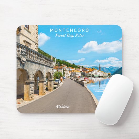 Benutzerdefinierter Text Montenegro Mousepad (Mit Mouse)