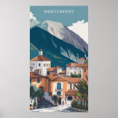 Benutzerdefinierter Text Montenegro Poster (Vorne)