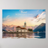 Benutzerdefinierter Text Montenegro Poster (Vorne)