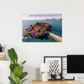 Benutzerdefinierter Text Montenegro Poster (Heimbüro)