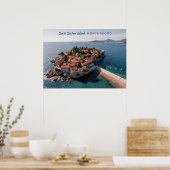 Benutzerdefinierter Text Montenegro Poster (Küche)