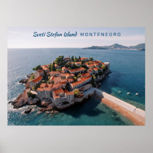 Benutzerdefinierter Text Montenegro Poster