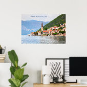 Benutzerdefinierter Text Montenegro Poster (Heimbüro)