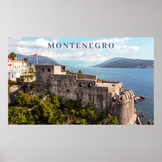 Benutzerdefinierter Text Montenegro Poster (Vorne)