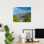 Benutzerdefinierter Text Montenegro Poster (Heimbüro)