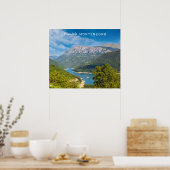 Benutzerdefinierter Text Montenegro Poster (Küche)
