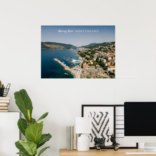Benutzerdefinierter Text Montenegro Poster (Heimbüro)