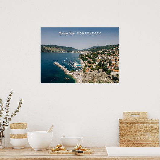 Benutzerdefinierter Text Montenegro Poster (Küche)