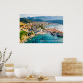 Benutzerdefinierter Text Montenegro Poster (Küche)