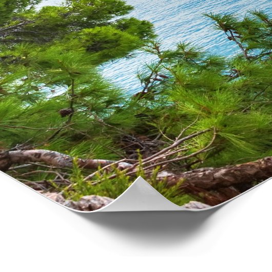 Benutzerdefinierter Text Montenegro Poster (Ecke)