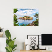 Benutzerdefinierter Text Montenegro Poster (Heimbüro)