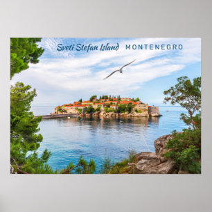 Benutzerdefinierter Text Montenegro Poster