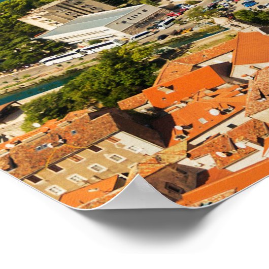 Benutzerdefinierter Text Montenegro Poster (Ecke)